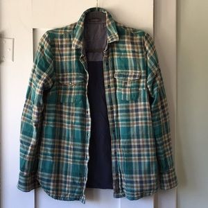 Toad & Co thick double layer snap flannel